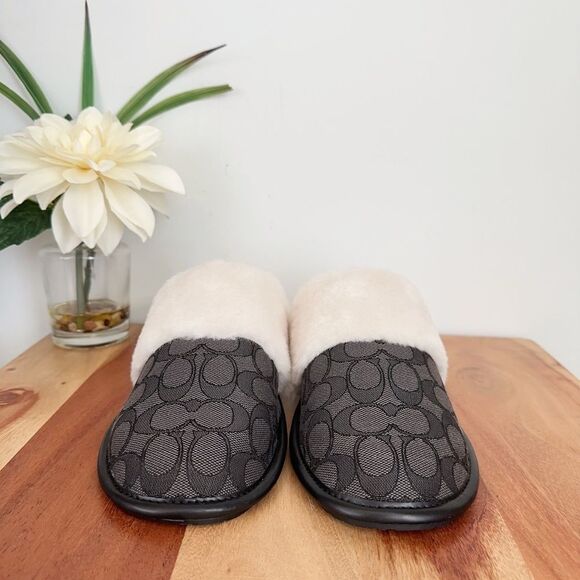 NWT Coach Zena Slipper In Signature Jacquard size‎ US7 - Picture 4 of 6